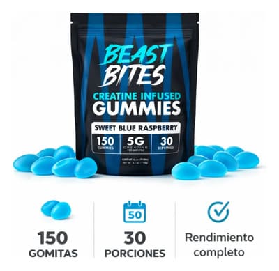 Suplemento Creatina Gomitas Beast Bites