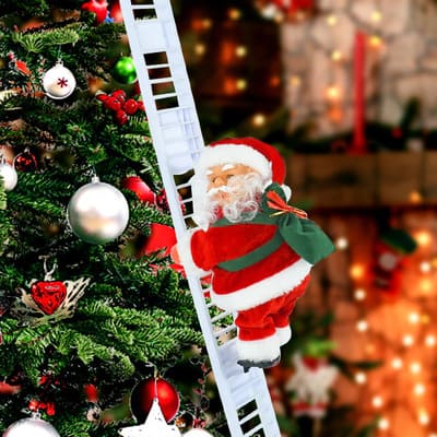 Santa Claus Sube La Escalera