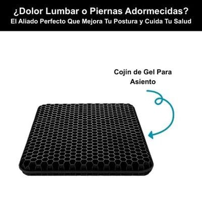 Cojin de Apoyo Silicona Negro