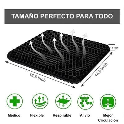 Cojin de Apoyo Silicona Negro