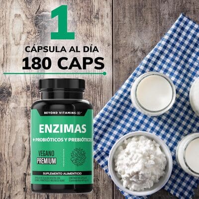 Suplemento Enzimas Digestivas 180 cap