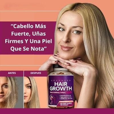 Vitaminas Crecimiento Colageno Cabello