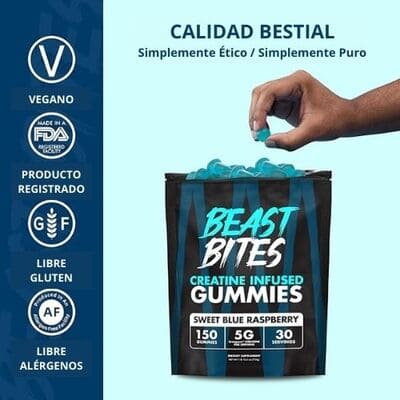 Suplemento Creatina Gomitas Beast Bites