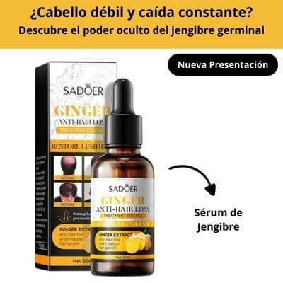 Serúm De Jengibre Para Cabello (Anticaída y Crecimiento)