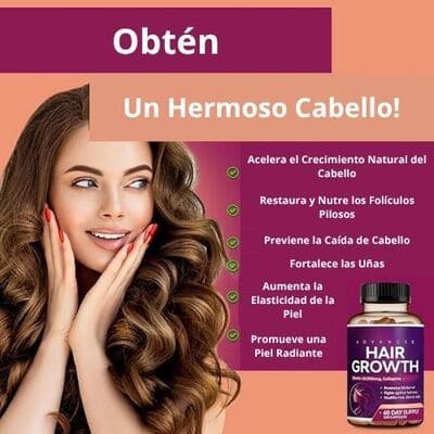 Vitaminas Crecimiento Colageno Cabello