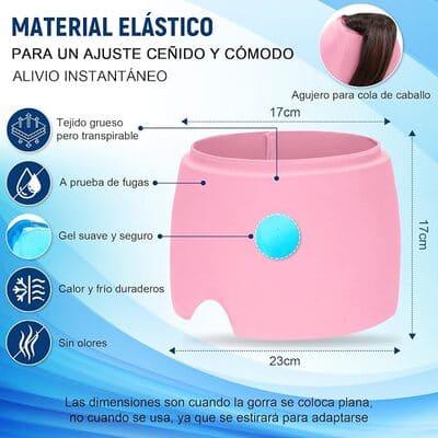 GORRO DE GEL PARA MIGRAÑA