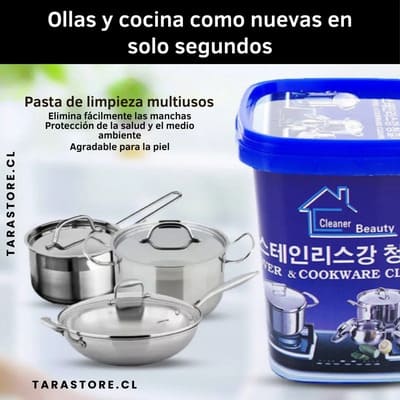 Pasta Limpiadora Ollas Acero Inoxidable