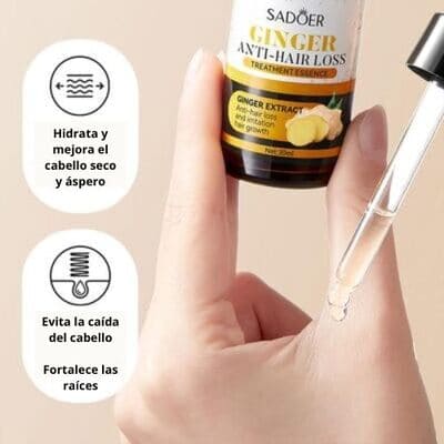 Serúm De Jengibre Para Cabello (Anticaída y Crecimiento)