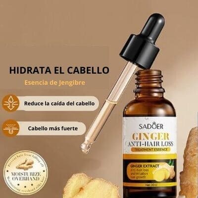 Serúm De Jengibre Para Cabello (Anticaída y Crecimiento)