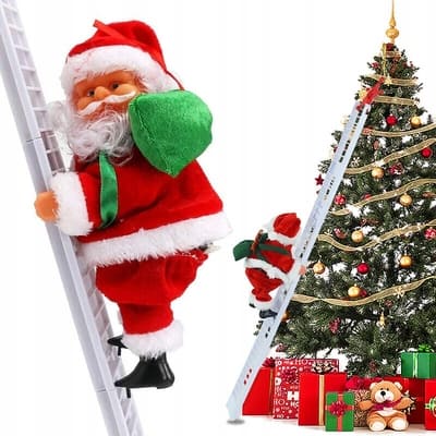Santa Claus Sube La Escalera