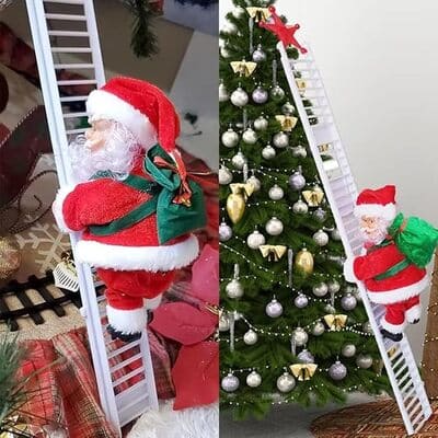 Santa Claus Sube La Escalera