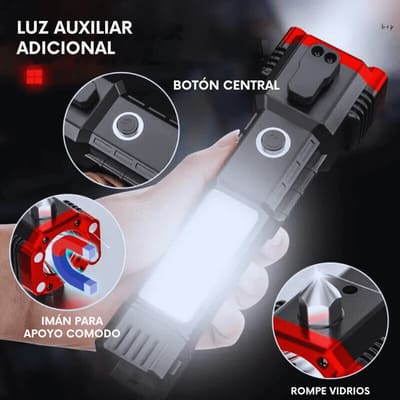 Linterna Martillo Powerbank Portatil